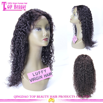 Black Long Indian Remy Wig Curly Lace Front Wigs For Black Women